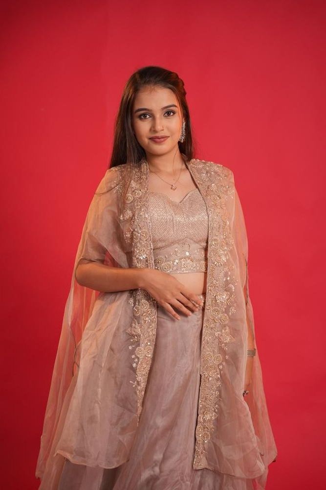 Light Purple Lehenga view 2